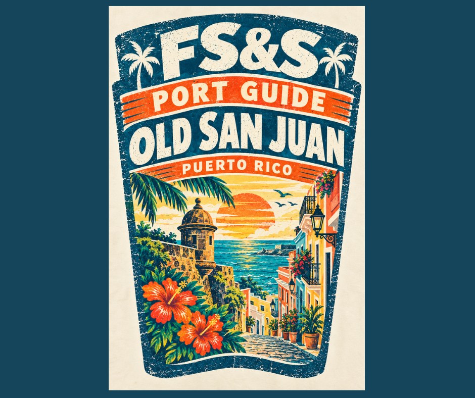 Florida Sail and Stay port guide poster for Old San Juan, Puerto Rico.